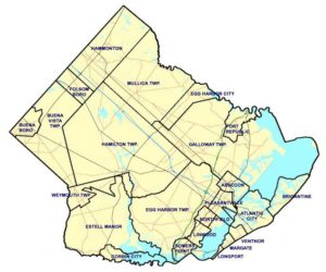 Atlantic County Municipalities Map