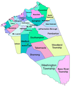 Burlington County Municipalities Map