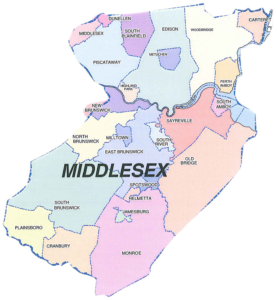 Middlesex County Municipalities Map