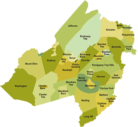 Morris County Municipalities Map - NJ Italian Heritage Commission